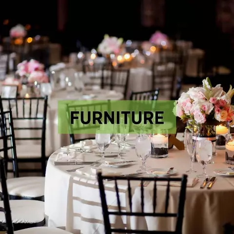 Furniture Hire - Rent Tables & Chairs from £1.50